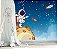 Papel de Parede Adesivo Infantil Astronauta Espaço Estrelado M² - Imagem 5