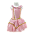 Fantasia Infantil Princesa Rosa - Imagem 1