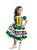Vestido Junino Infantil VIVI - Espartilho na frente e blusa em Elastex. - Imagem 1