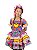 Conjunto Junino Infantil VIVI 3 com blusa em elastex - Imagem 1