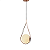 Pendente La Ville Ø22x50cm Vidro e Metal Fosco e Cobre - Hevvy SL-5864/H1 - Imagem 4