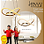Pendente LED Horizon Organic 48W Luz Amarela 3000K 2210lm Gold - Hevvy PZ-819 - Imagem 2