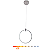 Pendente Millenniun Redondo LED Embutido 10W 3000K 1000lm Cromado- Hevvy SL-0573/H1 - Imagem 1