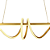 Pendente LED Winder 30W Luz Amarela 3000K 3000lm Aluminio Gold - HEVVY SL-0584/H2 - Imagem 5