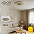 Plafon LED Devon 24w 1920lm Multitemperatura Redondo Branco e Dourado Hevvy LY-8763M - Imagem 4