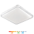 Plafon LED Fiann 44cm 48w 3840lm Multitemperatura Luz Amarela/Neutro/Branco Quadrado Hevvy LY-8207BM - Imagem 1