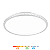 Plafon LED Fiann 49cm 48w 3840lm Multitemperatura Luz Amarela/Neutro/Branco Redondo - Branco - Hevvy LY-8207AL - Imagem 1