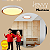 Plafon LED Montana 41cm 24w 1920lm Multitemperatura Luz Amarela/Neutro/Branco -Branco e Dourado - Hevvy LY-8762M - Imagem 2