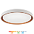 Plafon LED Montana 41cm 24w 1920lm Multitemperatura Luz Amarela/Neutro/Branco -Branco e Dourado - Hevvy LY-8762M - Imagem 1