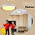 Plafon LED Montana 41cm 24w 1920lm Multitemperatura Luz Amarela/Neutro/Branco -Branco e Dourado - Hevvy LY-8762M - Imagem 5