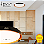 Plafon LED Montana 41cm 24w 1920lm Multitemperatura Luz Amarela/Neutro/Branco - Preto e Dourado - Hevvy LY-8762M - Imagem 4