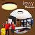 Plafon LED Montana 41cm 24w 1920lm Multitemperatura Luz Amarela/Neutro/Branco - Preto e Dourado - Hevvy LY-8762M - Imagem 2