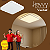 Plafon LED Vontae 43cm 48w 3840lm Multitemperatura Luz Amarela/Neutro/Branco Quadrado - Branco Hevvy LY-8809BM - Imagem 2