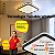 Plafon LED Vontae 43cm 48w 3840lm Multitemperatura Luz Amarela/Neutro/Branco - Preto Hevvy LY-8809BM - Imagem 3