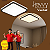 Plafon LED Vontae 43cm 48w 3840lm Multitemperatura Luz Amarela/Neutro/Branco - Preto Hevvy LY-8809BM - Imagem 2