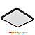 Plafon LED Vontae 43cm 48w 3840lm Multitemperatura Luz Amarela/Neutro/Branco - Preto Hevvy LY-8809BM - Imagem 1