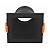 Spot Ultra Recuado de Embutir Quadrado MR16 GU10 – Preto - Opus - Imagem 1
