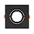 Spot de Embutir Quadrado Face Plana Direcionável MR16 GU10 – Preto - Pix - Imagem 1