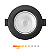 Spot LED de Embutir Redondo 5W 350lm 3000K Luz Quente Direcionável - Preto Foxlux - Imagem 1