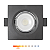 Spot LED de Embutir Quadrado 5W 350lm 3000K Luz Quente Direcionável MR16 - Preto Foxlux - Imagem 1