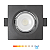 Spot LED de Embutir Quadrado 5W 350lm 6500K Luz fria Direcionável - Preto Foxlux - Imagem 1
