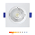 Spot LED de Embutir Quadrado 5W 350lm 3000K Luz Quente Direcionável - Foxlux - Imagem 1