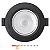 Spot LED de Embutir Redondo 7W 550lm 3000K Luz Quente Direcionável - Preto Foxlux - Imagem 1