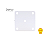 Kit Canopla para Plafon c/ Cabo Quadrado Branco - Hevvy - Imagem 2