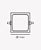 Painel LED de Embutir Quadrado 6W 3000K 630lm - Opus OPS 30104 - Imagem 3