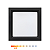 Painel LED Recuado de Embutir Quadrado 12W 3000K 700lm Preto - Opus OPS 85353 - Imagem 1