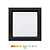 Painel LED Recuado de Embutir Quadrado 12W 4000K 700lm Preto - Opus OPS 85360 - Imagem 1