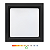 Painel LED Recuado de Embutir Quadrado 24W 4000K 1600lm Preto - Opus OPS 85407 - Imagem 1