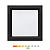Painel LED Recuado de Sobrepor Quadrado 18W 4000K 1200lm Preto - Opus OPS 87357 - Imagem 1