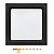 Painel LED Recuado de Sobrepor Quadrado 24W 3000K 2100lm Preto - Opus OPS 87364 - Imagem 1