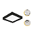 Painel LED Recuado de Sobrepor Quadrado 24W 3000K 2100lm Preto - Opus OPS 87364 - Imagem 4
