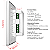 Interruptor Inteligente Dimmer 3 PADs para Fita LED Slide Touch Wifi 4x2 Branco - Dometek - Imagem 3