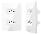 Tomada Dupla 20A c/ Placa 4x2 Branca - Dometek - Imagem 1