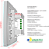 Interruptor Inteligente 2 PADs + 2 Tomadas 20A Wifi 4x4 Branco - Dometek - Imagem 5