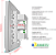 Interruptor Inteligente 3 PADs + 3 Tomadas 20A Wifi 4x4 Branco - Dometek - Imagem 5