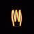 Lâmpada LED Filamento Efeito M Espiral 4W 2200K E27 Bivolt - Opus - Imagem 3