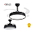 Plafon Ventilador de Teto Retrátil Air Basic Multicor Multivelocidades 60W Preto - Opus 88347 - Imagem 1