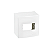 Caixa de Sobrepor com Suporte 1 Posto Branco - Linha Sleek - MarGirius - Imagem 1