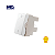 Interruptor Bipolar Simples 25A Branco - Linha Sleek - Margirius - Imagem 1