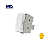 Interruptor Intermediário 10A Branco - Linha Sleek - Margirius - Imagem 1