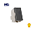 Interruptor Simples Duplo Grafite - Linha Sleek - Margirius - Imagem 1