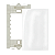 Placa Cega 4x2 + Suporte Linha Sleek Branca - Margirius - Imagem 1