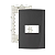 Placa 4x2 + Suporte 1 Posto Horizontal Linha Sleek Grafite - Margirius - Imagem 1