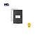 Placa 4x2 + Suporte 1 Posto Horizontal Linha Sleek Grafite - Margirius - Imagem 2