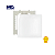 Placa Cega 4x4 + Suporte Linha Sleek Branca - Margirius - Imagem 1