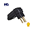 Plugue Macho 2P+T 20A 90° Preto - Margirius - Imagem 2